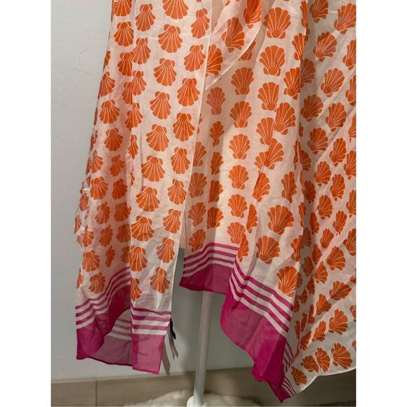 Talbots NWT silk blend shell print scarves wrap - Picture 3 of 6